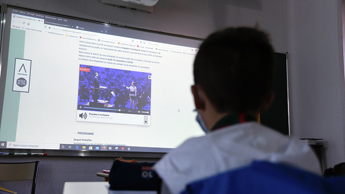 Retransmission du concert audio, école Anatole France - 2 
