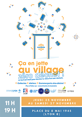 Ca en jette au village zéro déchet par l'association Mandala